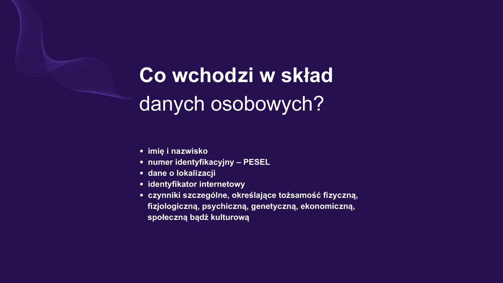 skład danych osobowych infografika