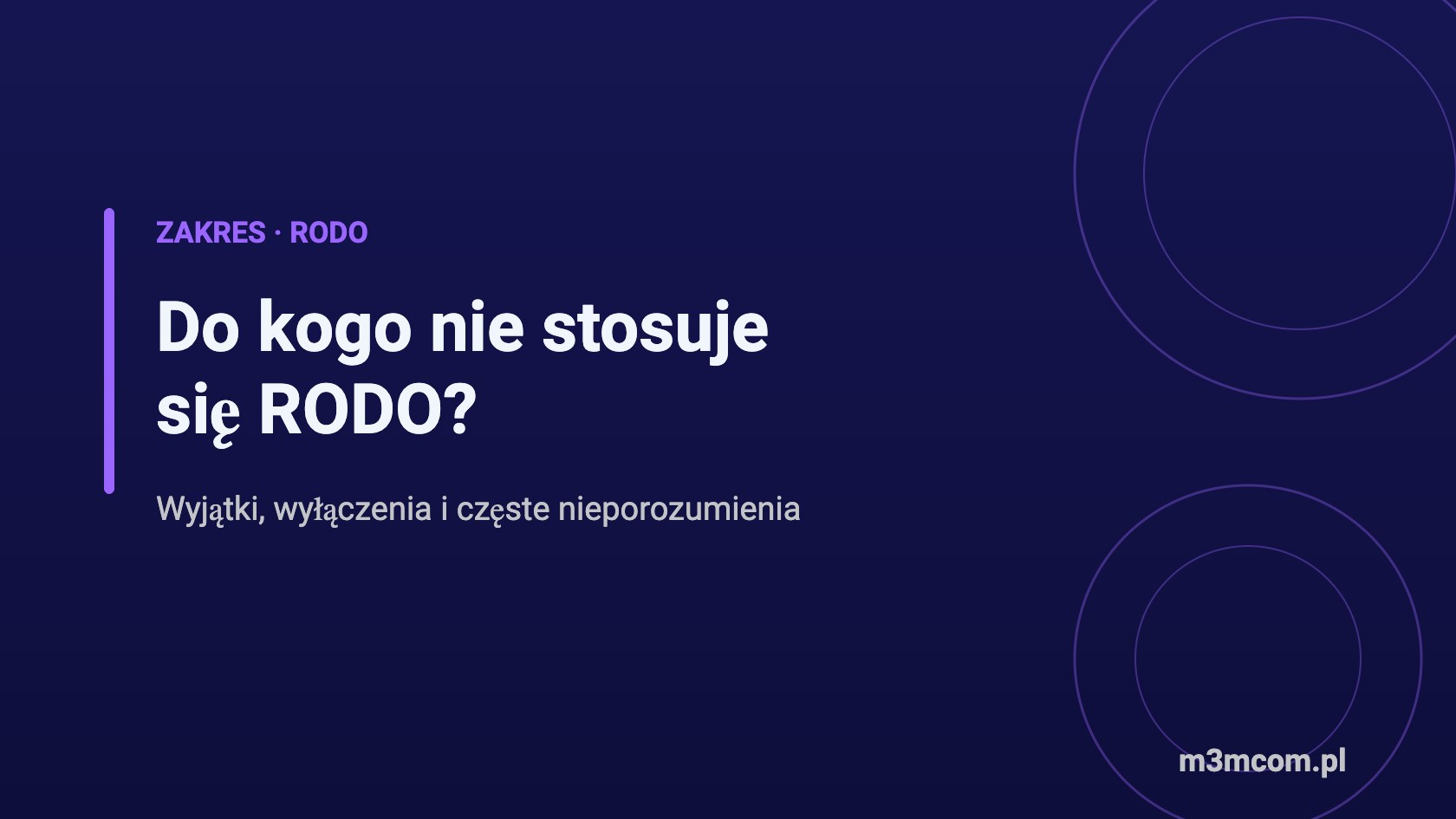 Do kogo nie stosuje się RODO – wyjątki