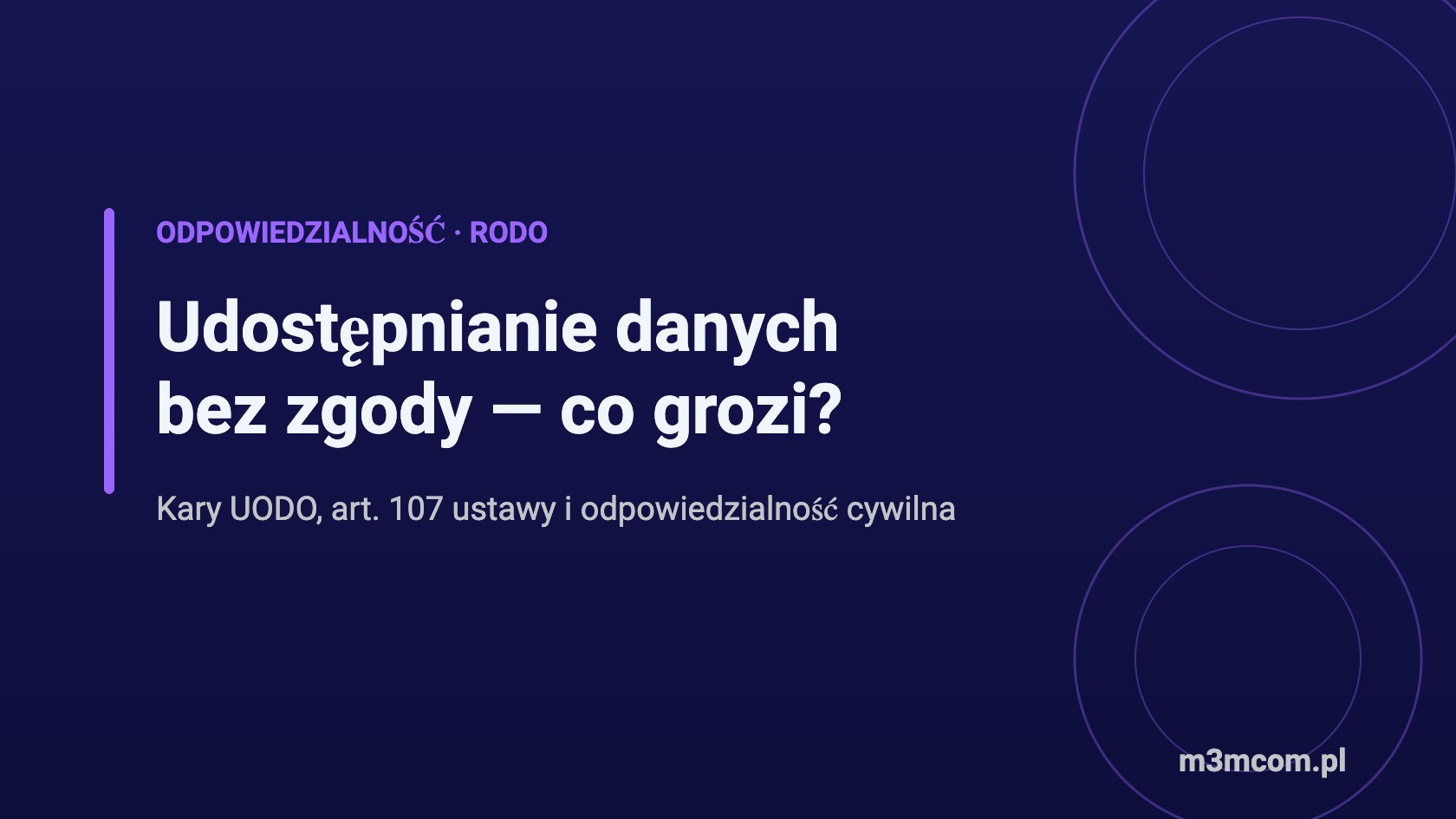 Co grozi za udostępnianie danych osobowych bez zgody